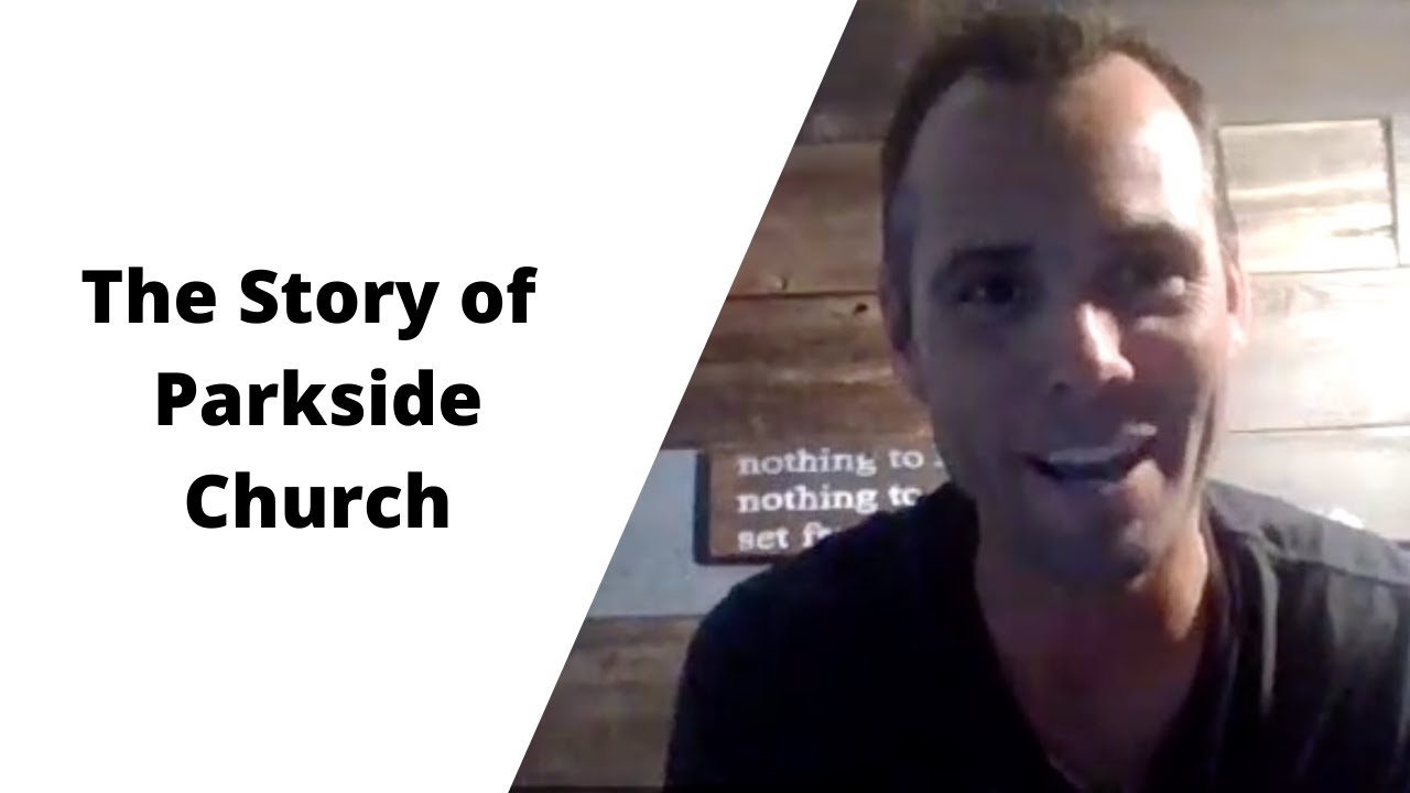 Pastor Jim Britts, Founding & Senior Pastor of Parkside Church, leading outdoor worship in Balboa Park, San Diego